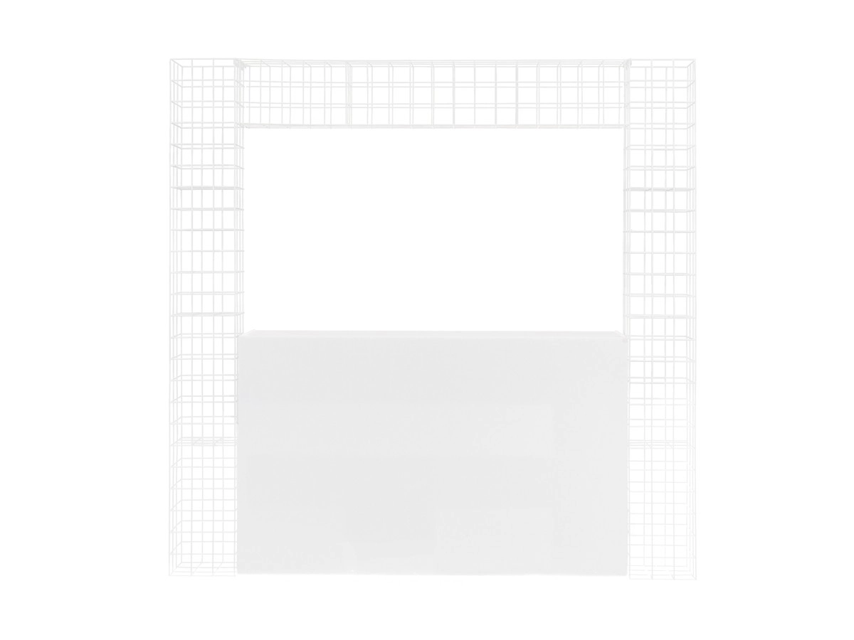 1.8m White Cubed Arbour Canopy   With Bar.jpg