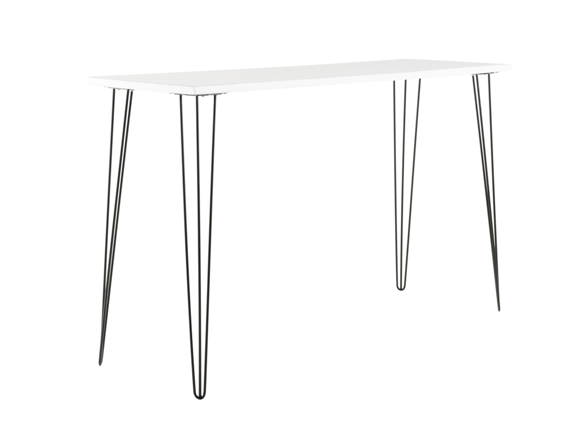 Hairpin High Bar Rectangle   White   Black Legs.jpg