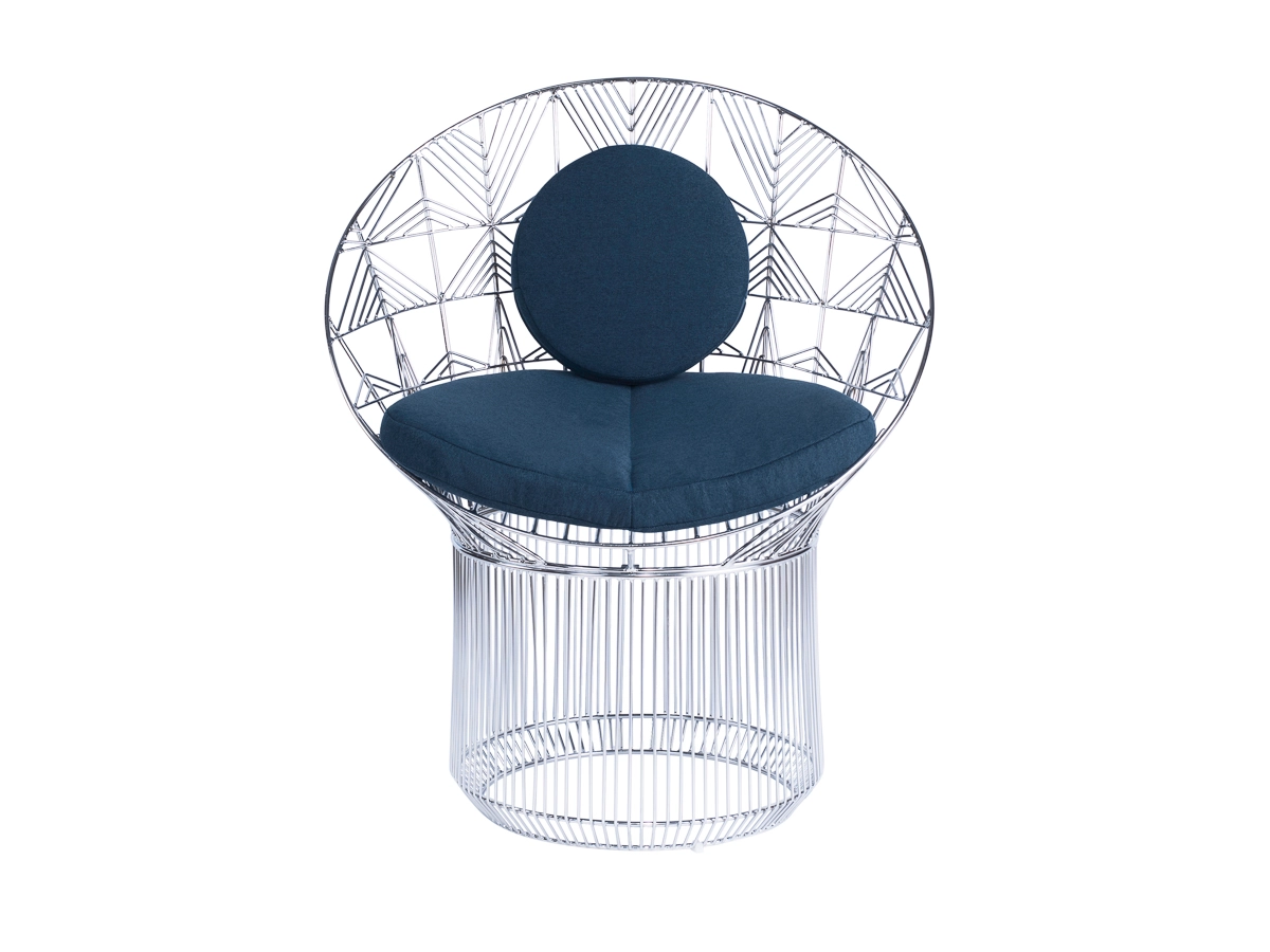 Jagger Chrome Chair   Blue Cushion.jpg