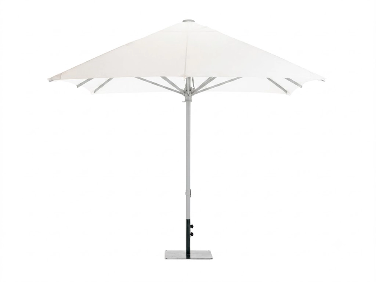 Market Umbrella   White   Silver Pole.jpg