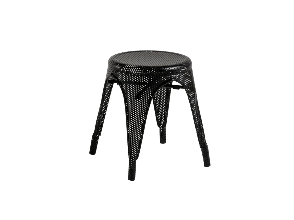Mesh Tolix Stool   Black .jpg
