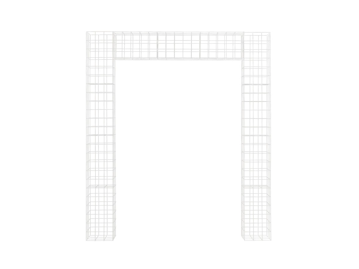 White Cubed Wire Arbour 2.1m.jpg
